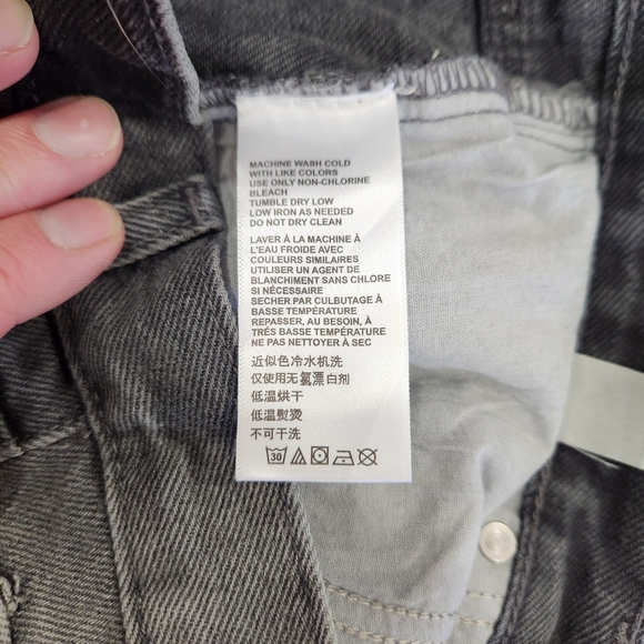 NWT BDG Urban Outfitters Jeans Mens 28/30 Black Stone Wash Skate Fit Whiskering - Picture 9 of 15